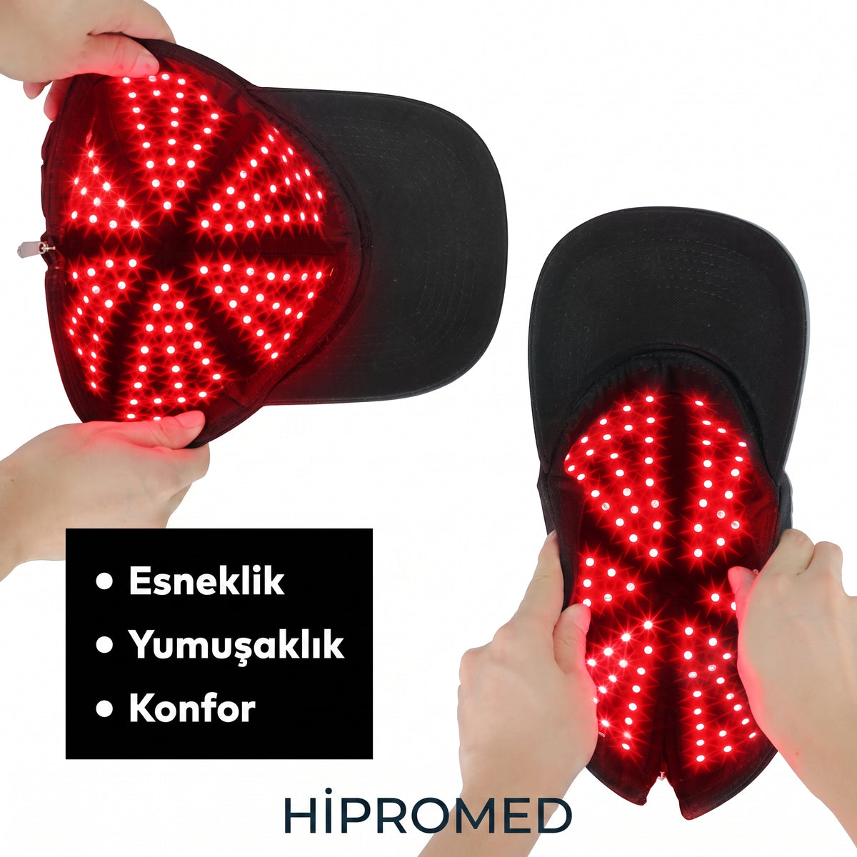 Hipromed Kırmızı Işık Lazer Şapka